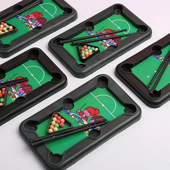 Tafelblad Biljartspel - Mini Pooltafel Kinderen - Spelplezier Thuis - Compact Draagbaar Ontwerp - 15 x 9 x 1.2 cm — afbeelding 5