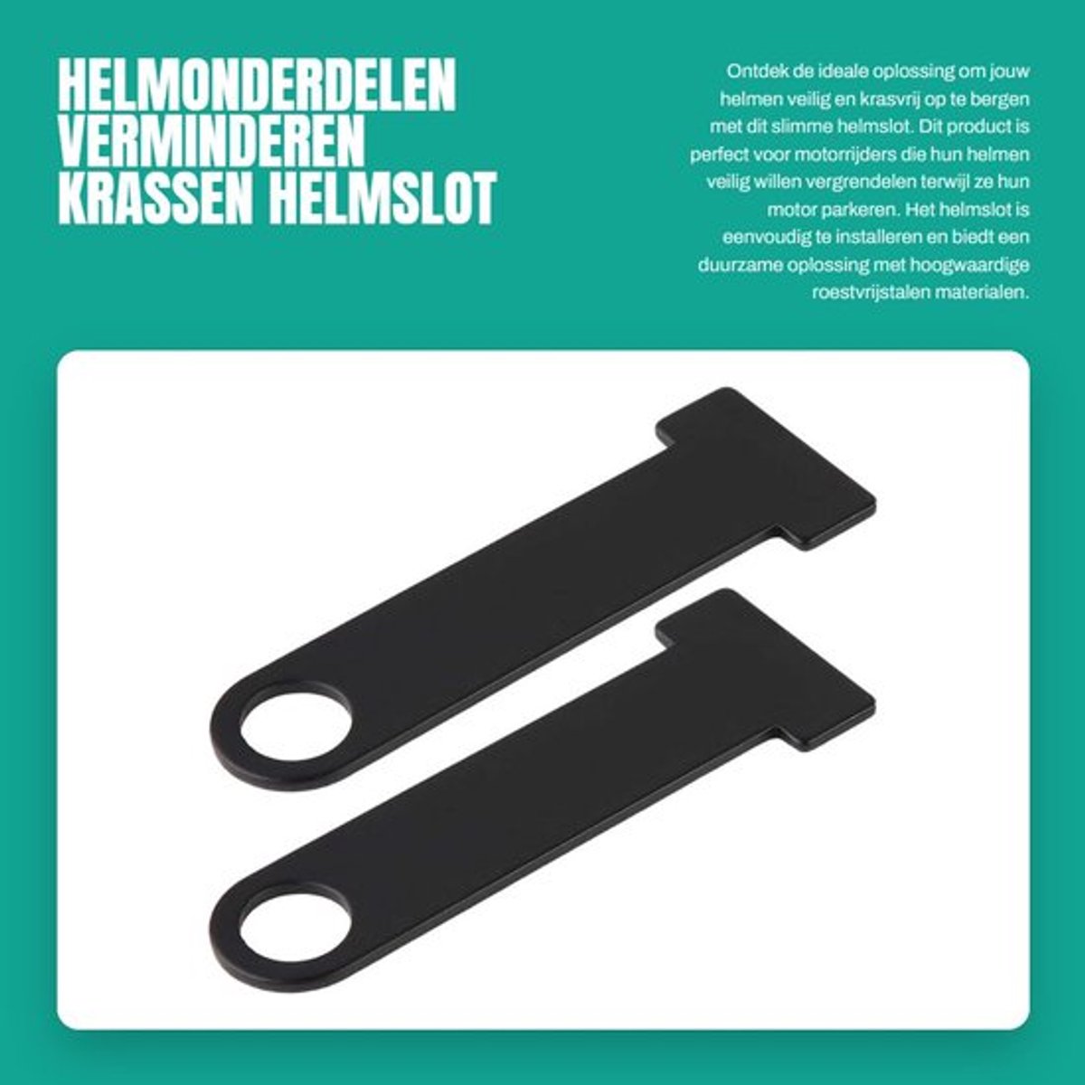 Helmslot Duurzaam - Skislot - Kabelslot - Helmslot Fiets - Helmslot Motor - Universeel voor 2 Helmen - Helmbeugel