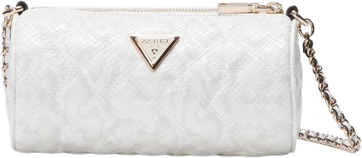Mini Barrel Tas - Dames Handtas - Dagelijks Gebruik - Eco Padded Hose - 8x4x4 Inch - Off-white