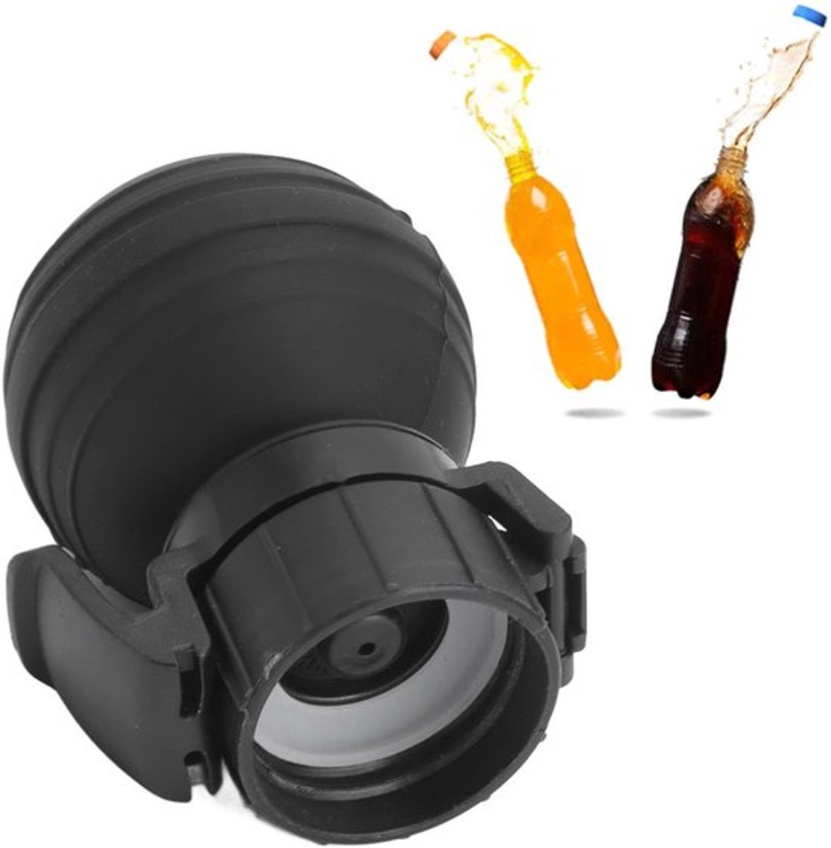 Flesdeksel Siliconen Lekvrij - Koolzuurhoudende Drank - Luchtpomp - Eenvoudig te gebruiken - Vaatwasmachinebestendig - Houdt drank vers - Drankdeksel
