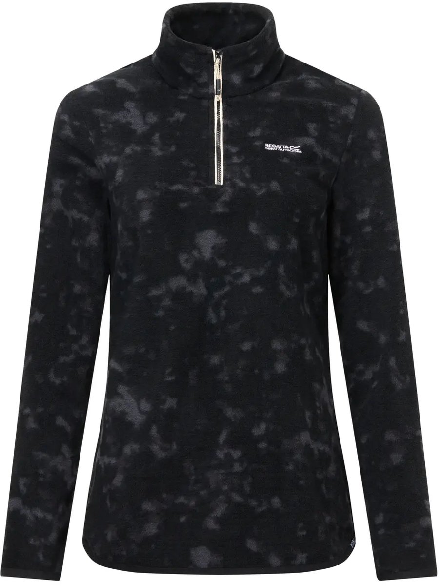 Regatta Margot Fleece Met Halve Rits Vrouw Zwart
