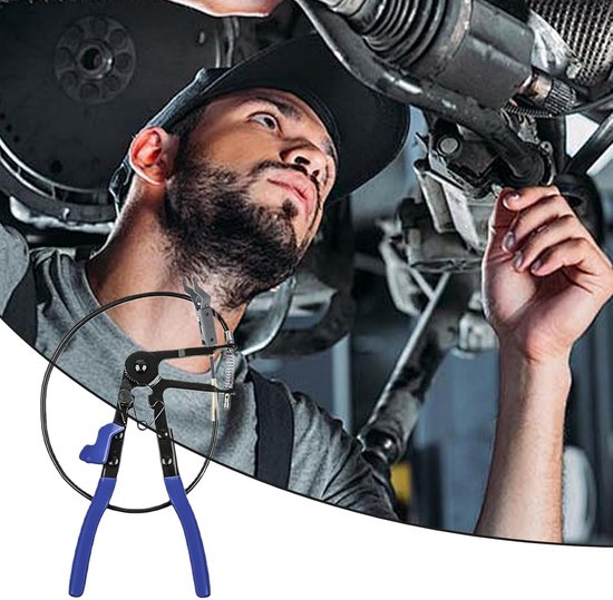 Slangenklem Tang - Slangtang Automotive - Reparatie Auto - Flexibele Kop - 1.21 Pond - Zwart — afbeelding 5