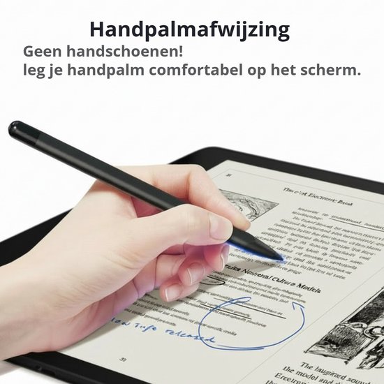 TRANSNECT Stylus Pen voor eReader - Geschikt voor Kobo Libra Colour, Kobo Sage, Kobo Elipsa en Kobo Elipsa 2E - Oplaadbaar - Zwart van Merkloos — afbeelding 3
