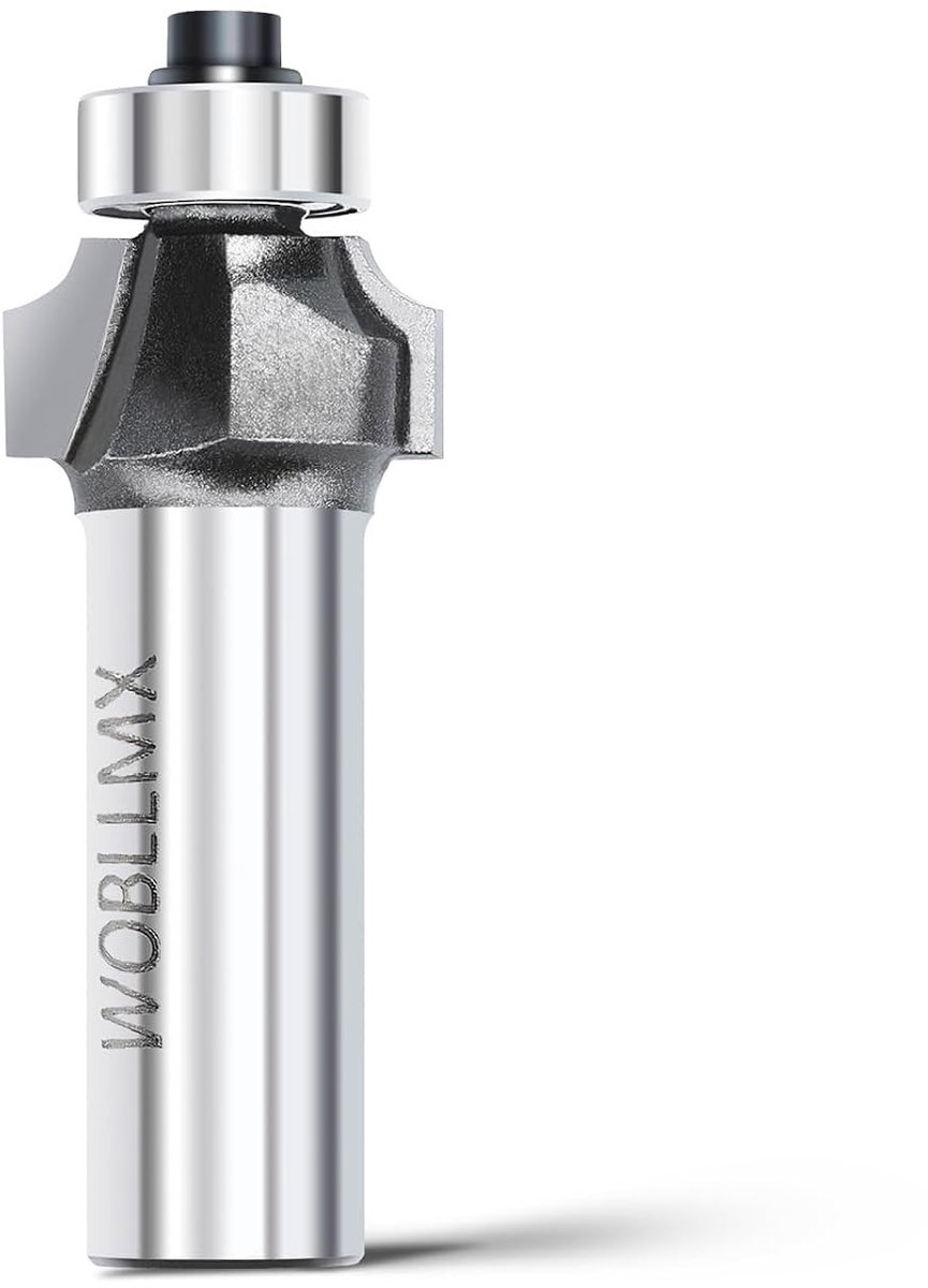 Frees - Rood - 8 mm - Hardmetaal Lemmet met Kogellager - Voor Houtbewerking