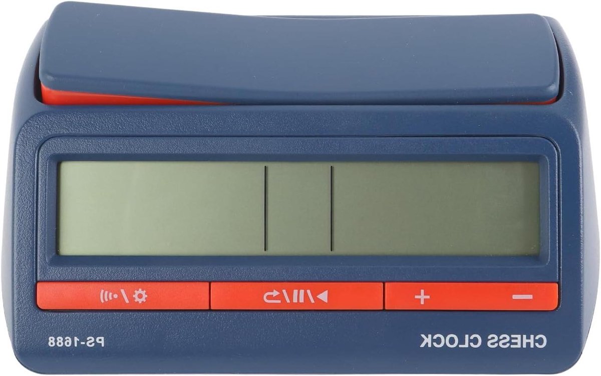 Schaakklok Digitale Timer - Schaak Tijdklok - Schaak Toernooi - Groot Display - 16 x 10.3 cm - Wit