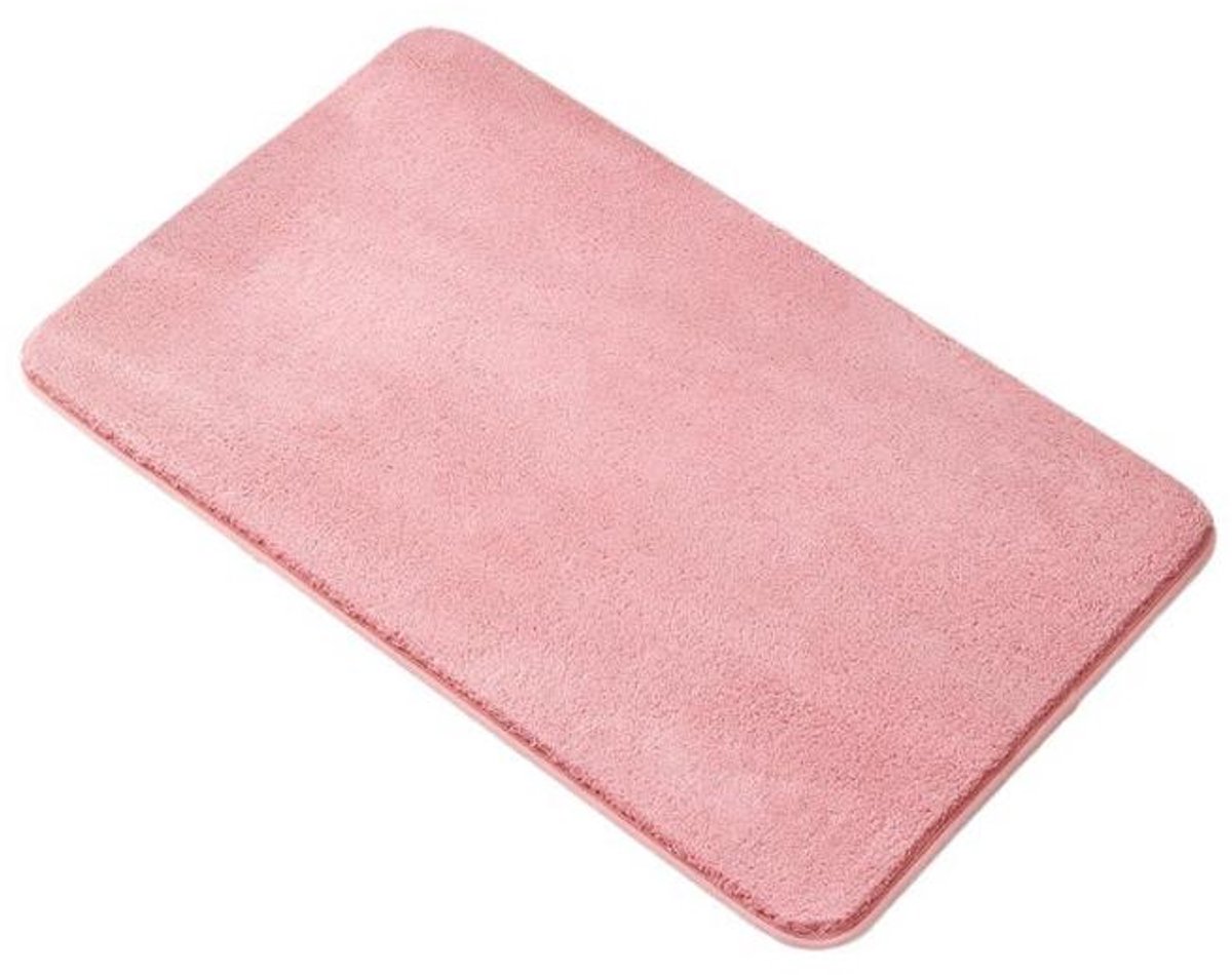 LISM-Antislip badmat, badmat, zachte microvezel douchemat, 50x80cm - roze