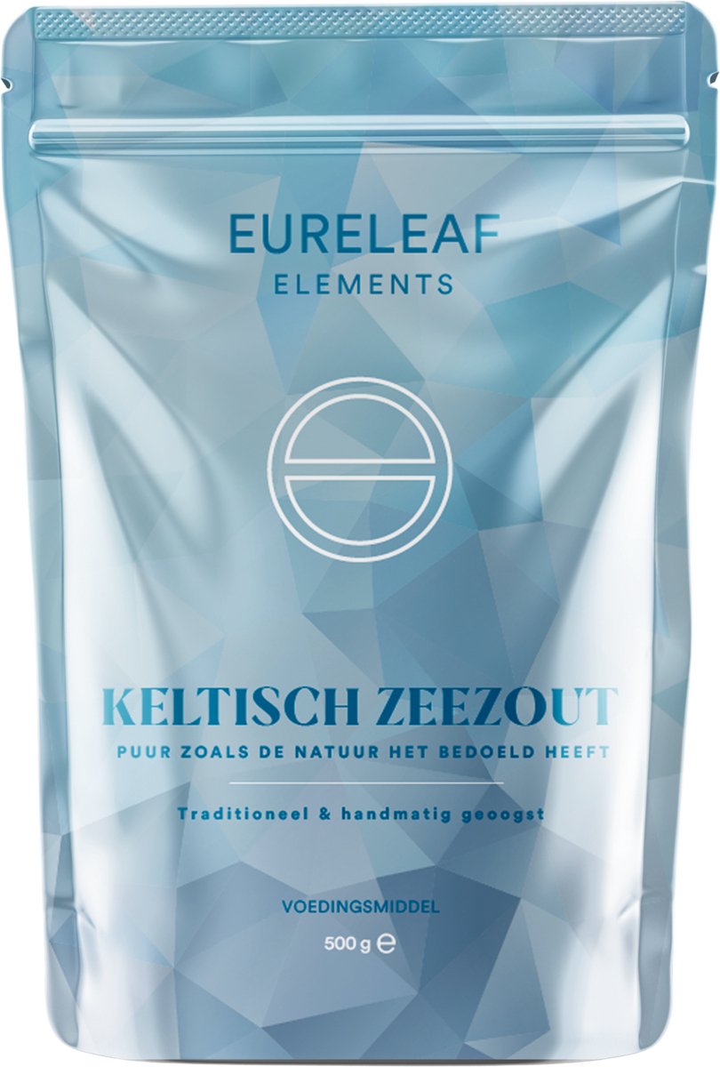 Eureleaf Elements Keltisch Zeezout 500 gram - Ongeraffineerd en Natuurlijk - Natuurlijke mineralen