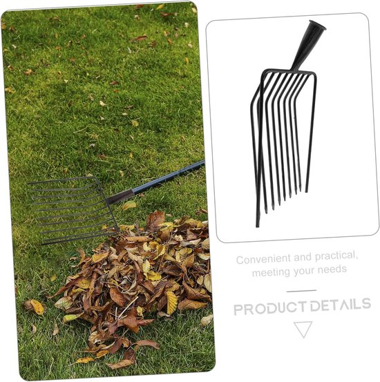 Tuin Vork Vervangingskop - Bodemverluchter - Bodem Losmaken - Stalen Constructie - 41 x 30 cm - Zwart — afbeelding 5
