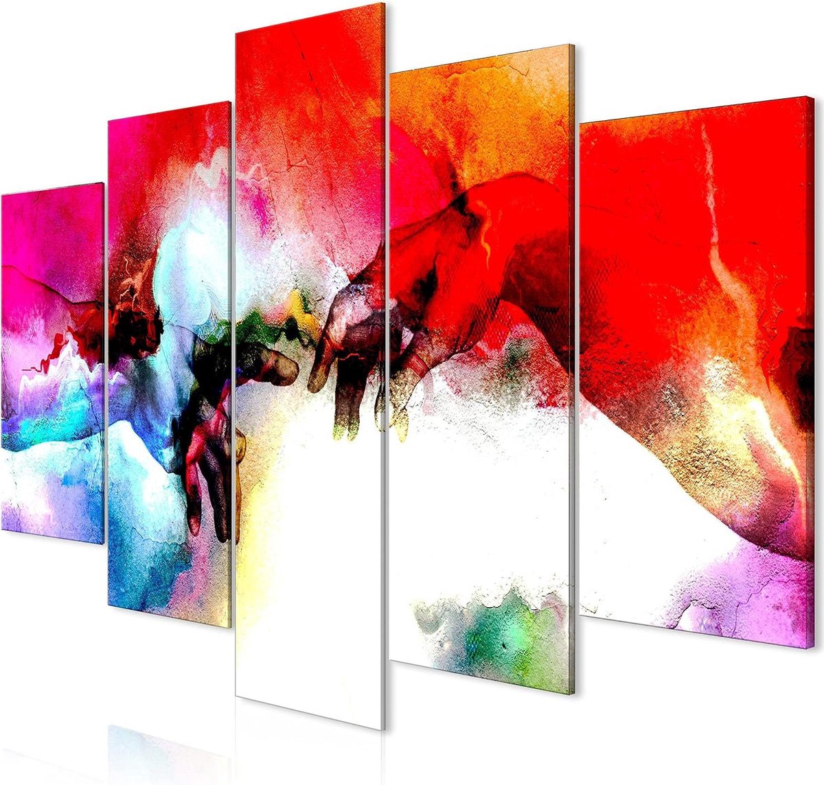 Akoestisch Schilderij - Geluiddempend Kunstwerk - Ruimte Akoestiek Verbeteren - Geluidsabsorberend Schuim - 100x50 cm - Abstract