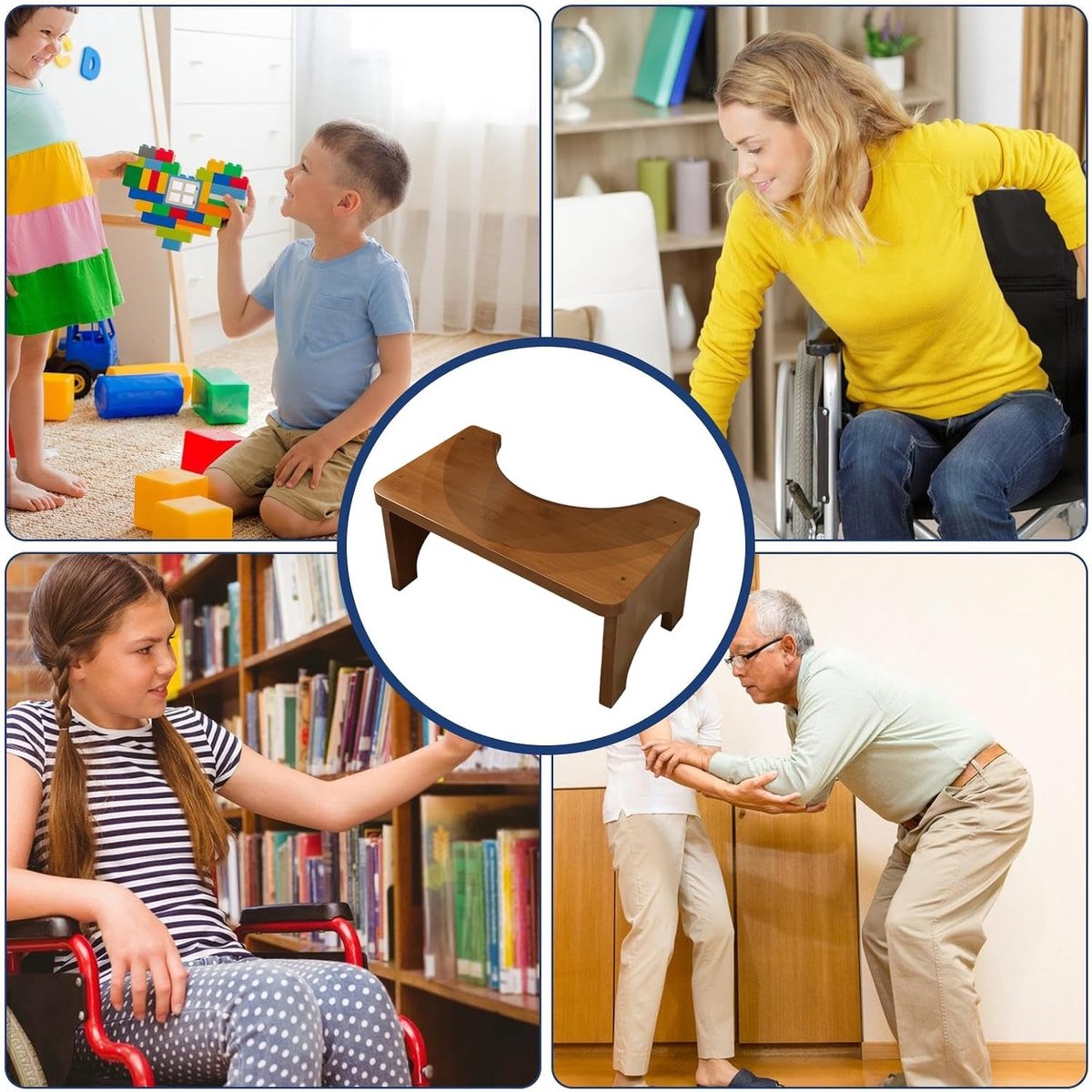 Toilet Krukje - Potty Stoel - Ontlasten Bevorderen - Ergonomisch Ontwerp - 37x20x17 cm - Bruin