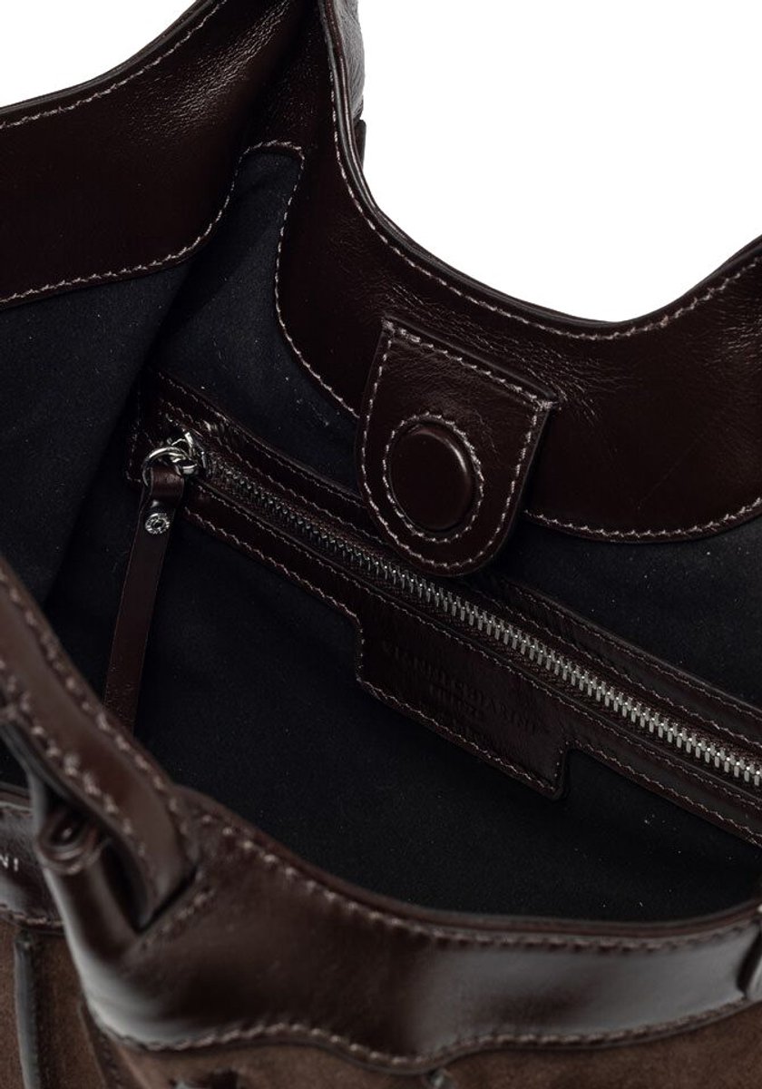 Gianni Chiarini Dua Schoudertassen Dames - Bruin - Maat ONESIZE
