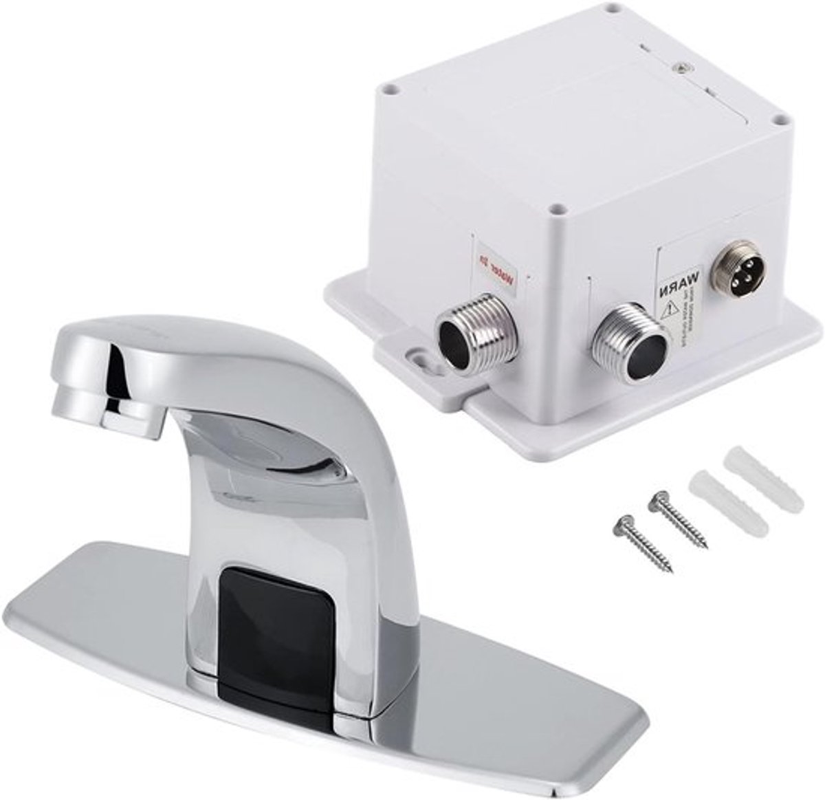 Automatische contactloze waterkraan met infraroodsensor voor badkamer en keuken, ideaal voor hygiënisch gebruik en waterbesparing