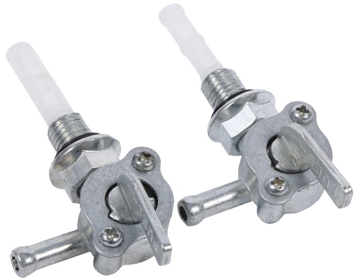 2 Stuks Brandstofschakelaar voor ATV, Quad, Pitbike en Go-Kart - M10 Benzine Knop voor Motoren