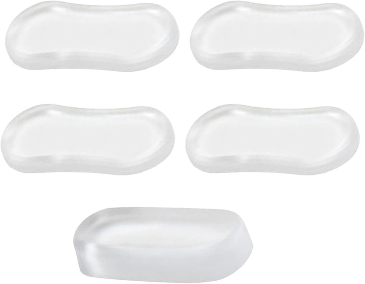 Toiletzitting Bumpers - Toilet stoelhoezen - Geluid Verminderen - Zelfklevend - 5 stuks - Helder