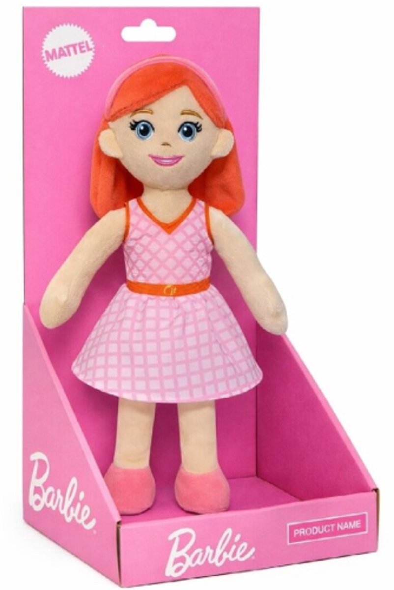 Ginger - Barbie Pluche Knuffel Pop 30 cm - Speelgoed Knuffels voor Kinderen Meisjes - Barbie Girl Plush Toy - Knuffelpop Cadeau
