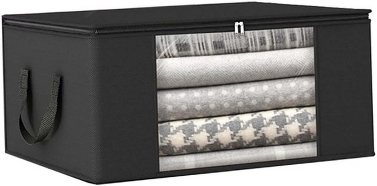 Opbergzakken 50 x 35 x 27,5 cm - Opbergtassen - Vliesstof - Ademend - Flexibel - Versterkte handgrepen