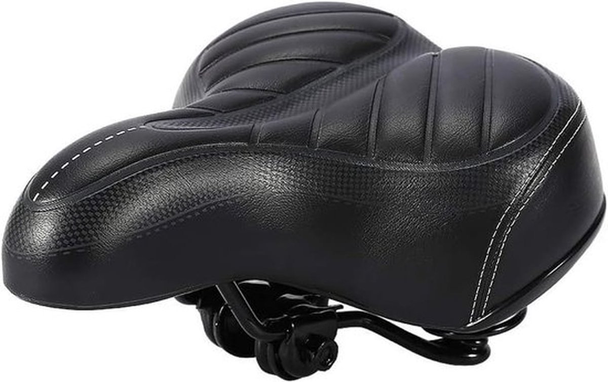 Ergonomisch Fietszadel met Hoge Terugslag en Zachte Veren, Geschikt voor Mountainbike en Stadsfiets, Comfortabel en Duurzaam Fietsaccessoire