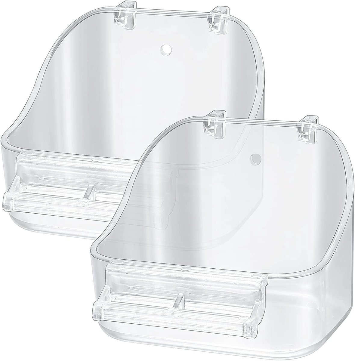 Hanging Bird Bathtub Set voor Kleine Vogels - Ideale Badplaats, Drinkbak en Doucheaccessoires voor Vogelkooien