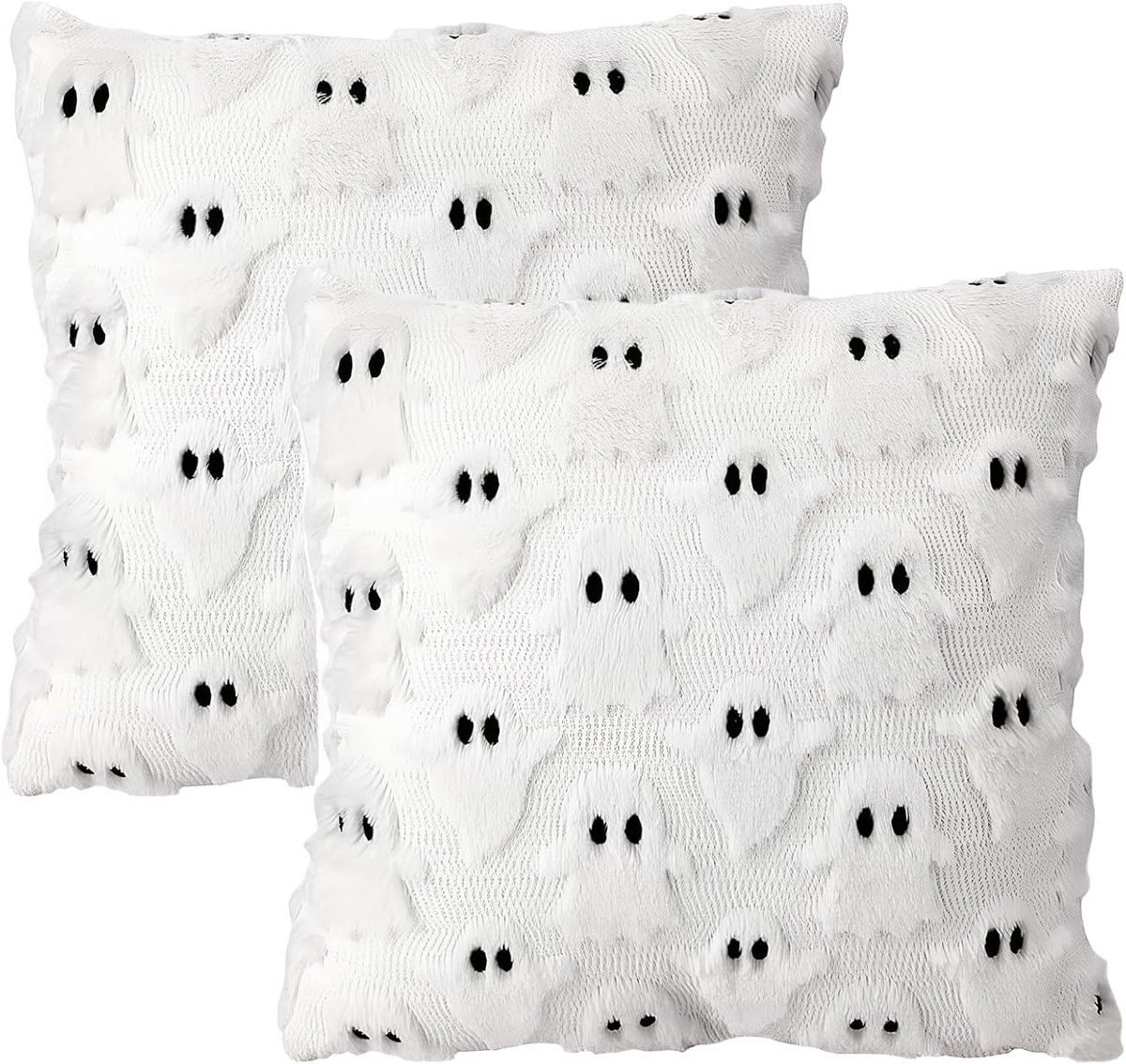 Halloween Kussenhoezen 45x45cm - Decoratieve Pillowcases - 2 Stuks met Verschillende Patronen - ShopVlot