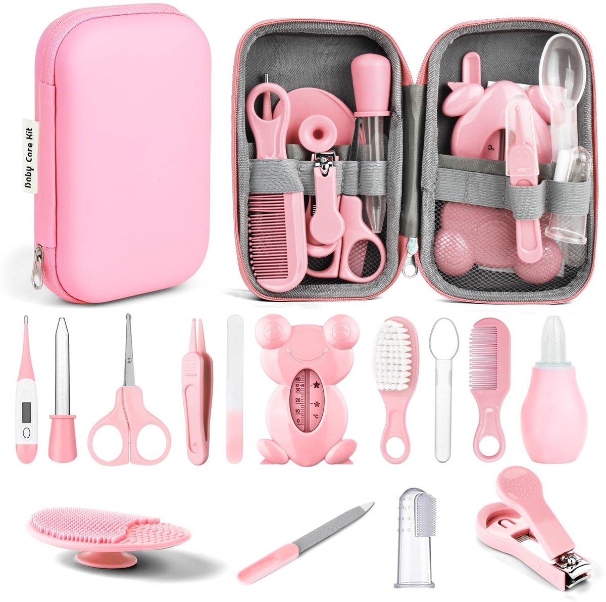 Babyverzorgingsset 10-delig - Compleet - Inclusief nagelknipper en thermometer - Ideaal voor verzorging - ShopVlot