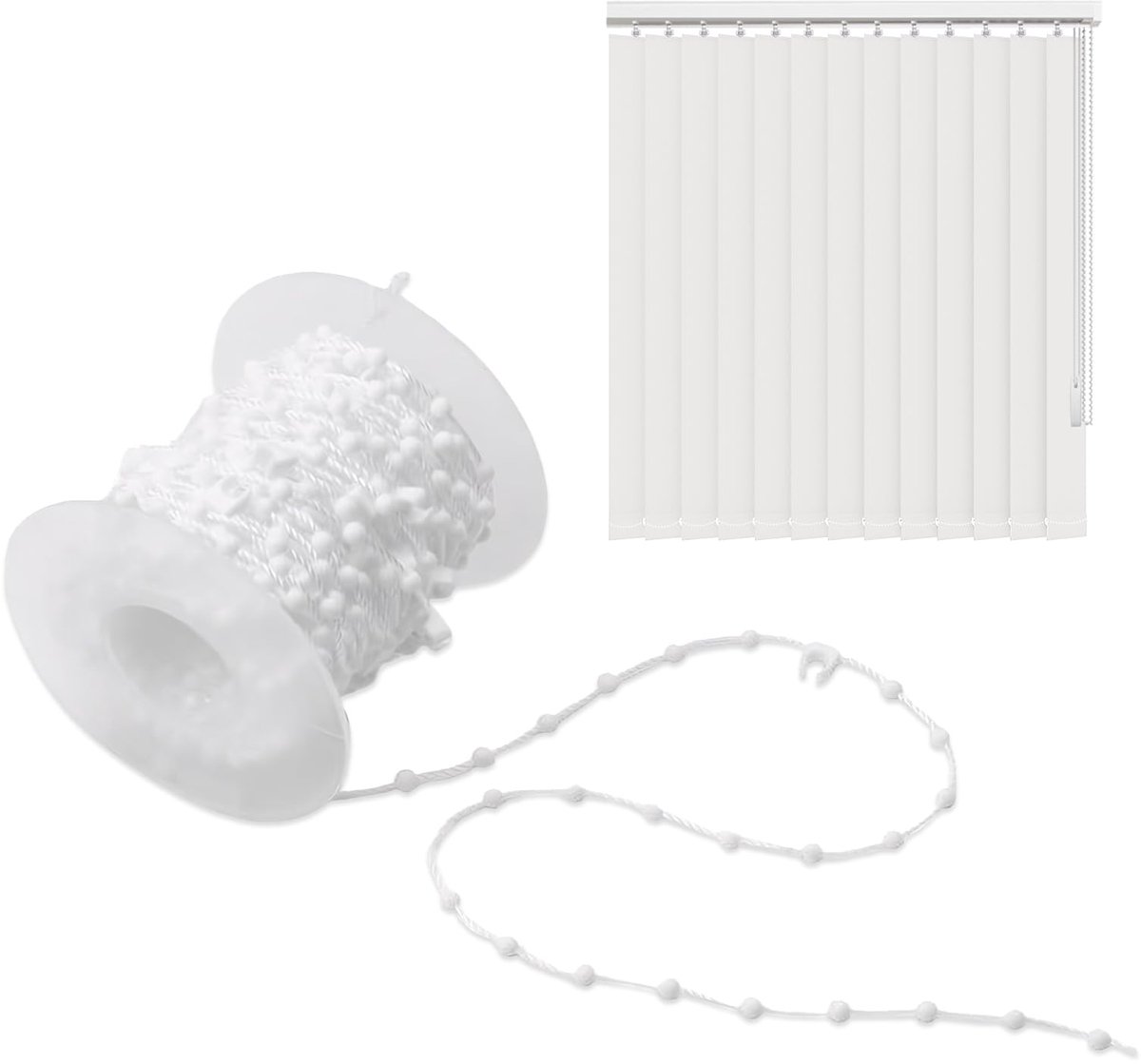 Verticale rolgordijnketting 12 meter - eindloze ketting - voor 5 inch lamellen - eenvoudig te installeren - ShopVlot