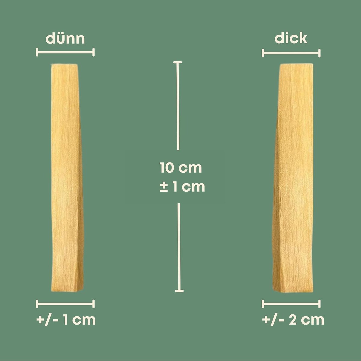 Palo Santo hout 800 g - dikke staafjes 2x4x9 cm - 100% natuurlijk - voor reiniging en sfeer - ShopVlot