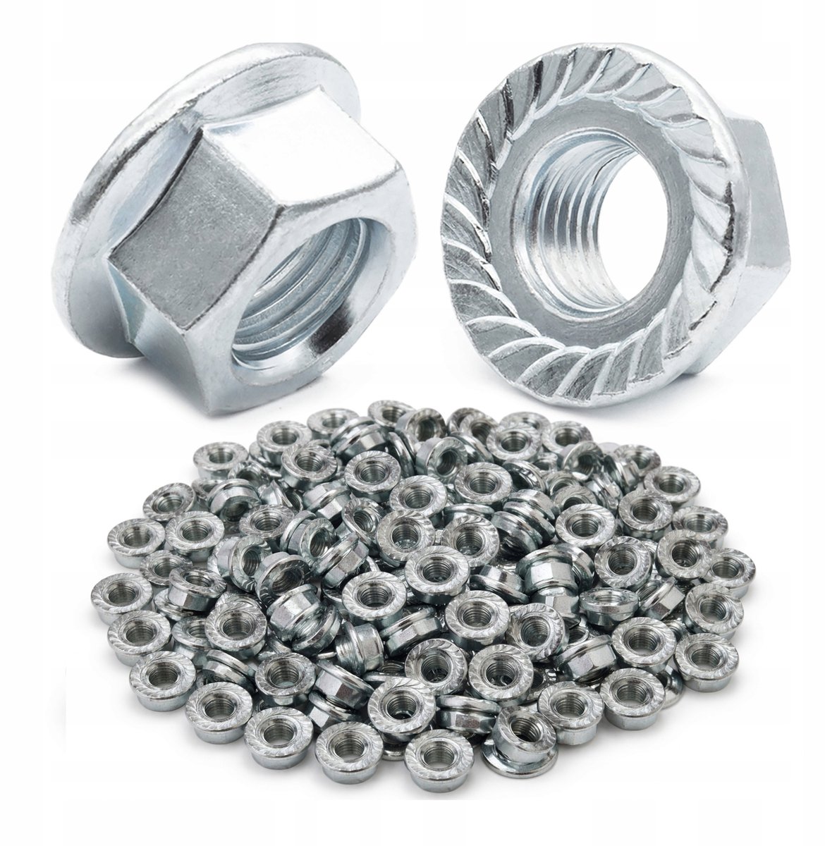 LUN FIX - Flensmoer M6 - 100 Stk. - DIN 6923 - roestvrij staal A2