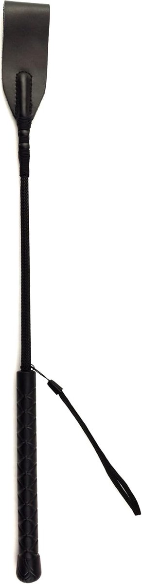 Rijdstok 45 cm - leren zweep met handvat en ophangkoord - ergonomisch ontwerp voor veilige grip - ShopVlot