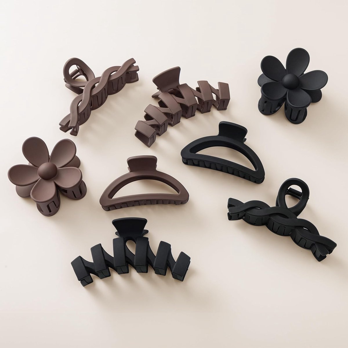 Haarspelden set 8 stuks - Neutrale kleuren - Geschikt voor dik haar - Voor een stijlvolle look - ShopVlot