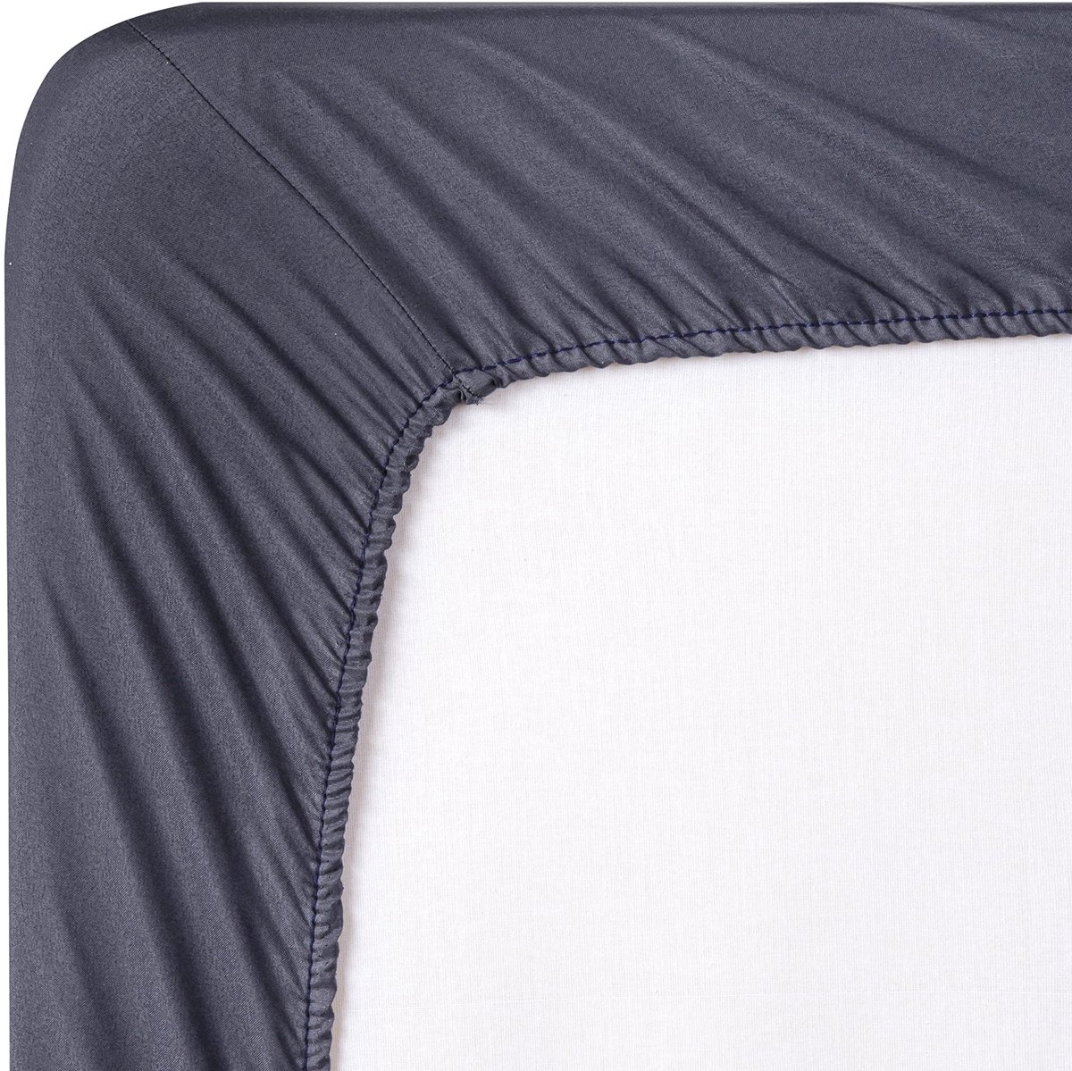 Hoeslaken extra zacht 160 x 190/200 cm - geborstelde microvezel - donkergrijs - ideaal voor een comfortabele nachtrust - ShopVlot