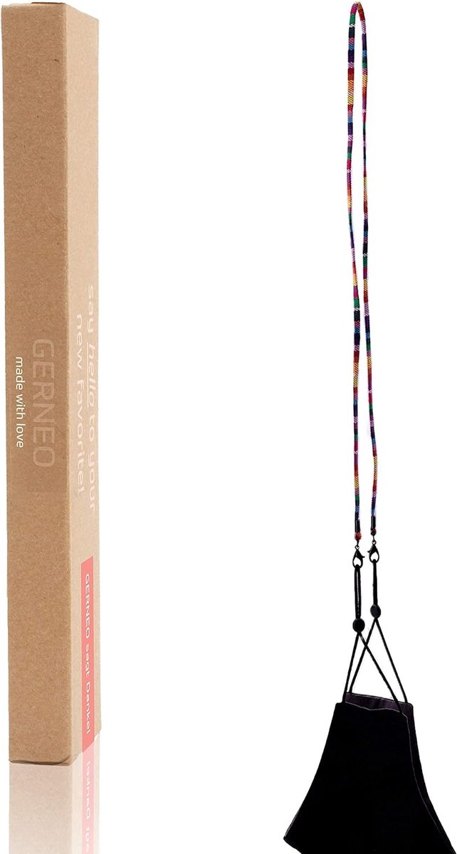 Brilband Extra Lang - Gehaakt Masker Band - Unisex Glazen Koord voor Zonnebrillen en Leesbrillen - Matte Zwart - ShopVlot