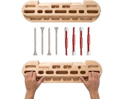 Hangboard voor Klimtraining - Boulder training - Vinger trainer - Grip Trainer voor Klimmers - Fingerboard van Beukenhout