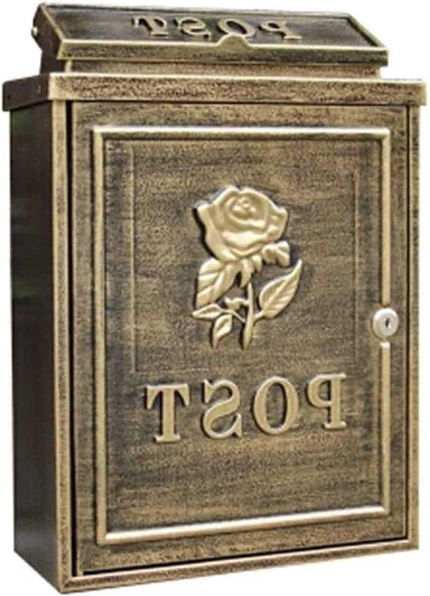 Brievenbus Muurmontage - Postbus Donatiebox - Veilig Post Ontvangen - Gegalvaniseerd Staal - 284 x 125 x 41 cm - Antraciet