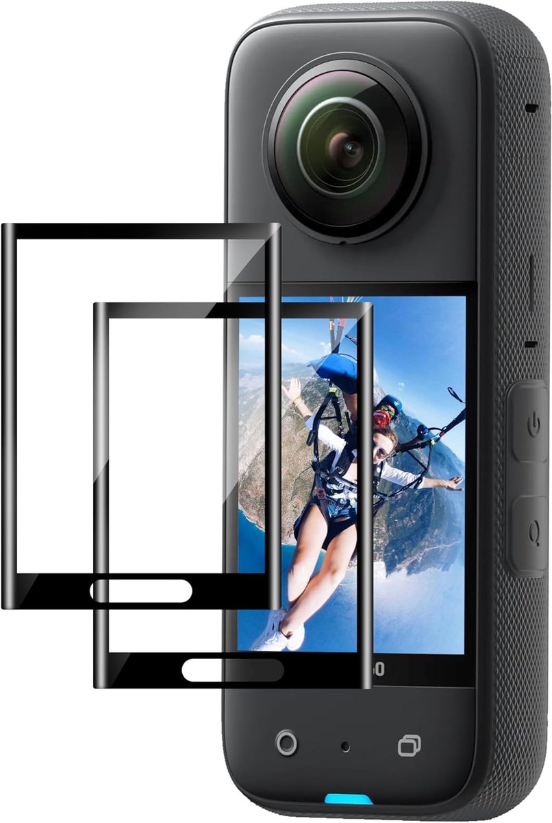 Screenprotector Insta 360 X3 - Tempered glas - 9H hardheid - Bescherming tegen krassen - SnelShoppen