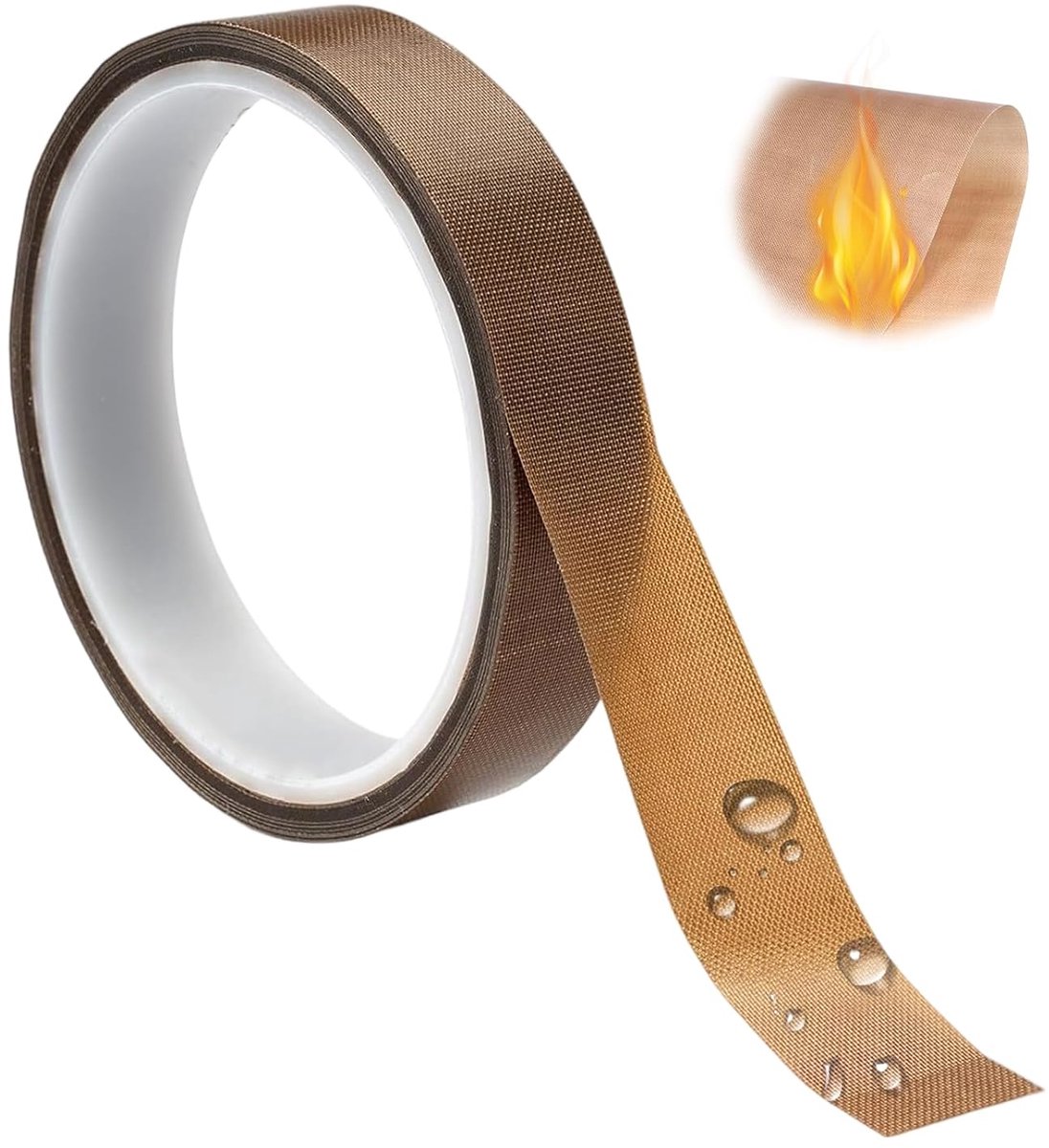Hittebestendige Tape 13mm x 10m - PTFE Coated - Tot 300°C - Voor Vacuum Apparatuur - SnelShoppen