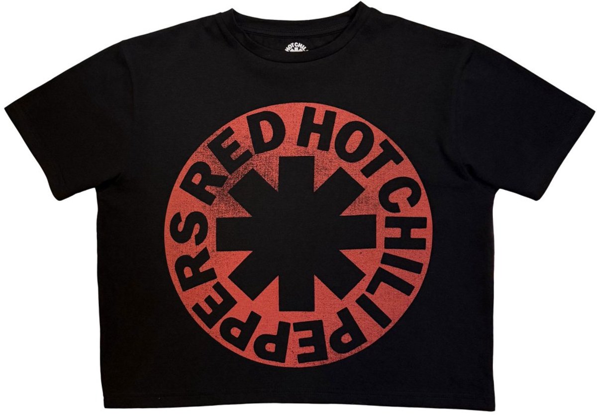 Red Hot Chili Peppers - Asterisk Circle Crop top - 2XL - Zwart