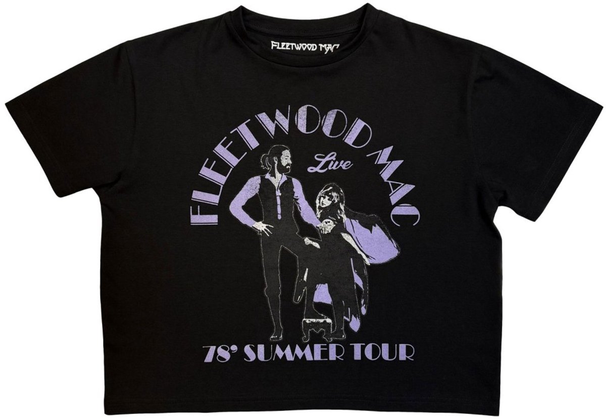Fleetwood Mac - Summer Tour '78 Crop top - XL - Zwart