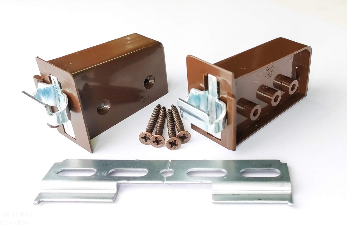 Camar Hanging cabinet set (pair right and left), furniture hooks (CAMAR 800, brown) - ShopVlot