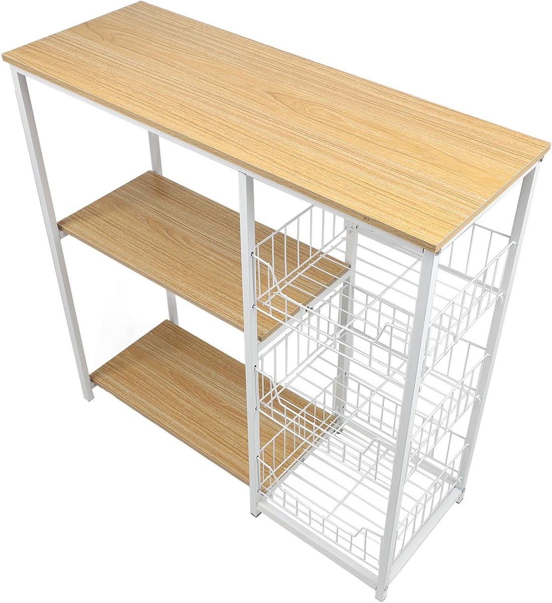 Moderne bijzettafel - Salontafel kastje - Woonkamer decoratie - Stabiele constructie - 80x30cm - Niet gespecificeerd