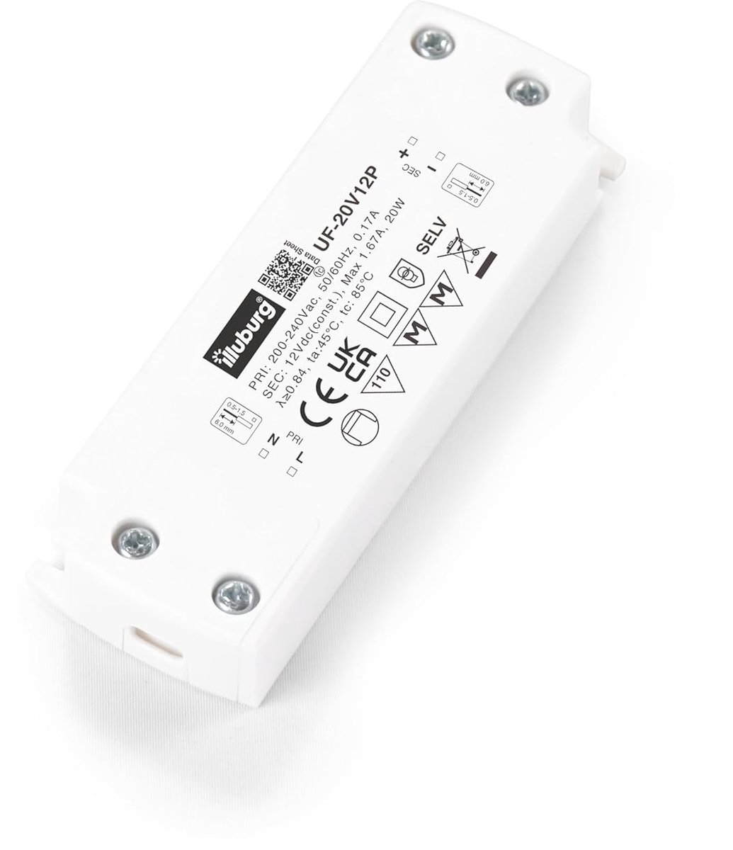 LED transformer 12 V 20 W - Flickervrij - Autonome installatie - Geschikt voor LED strips - ShopVlot