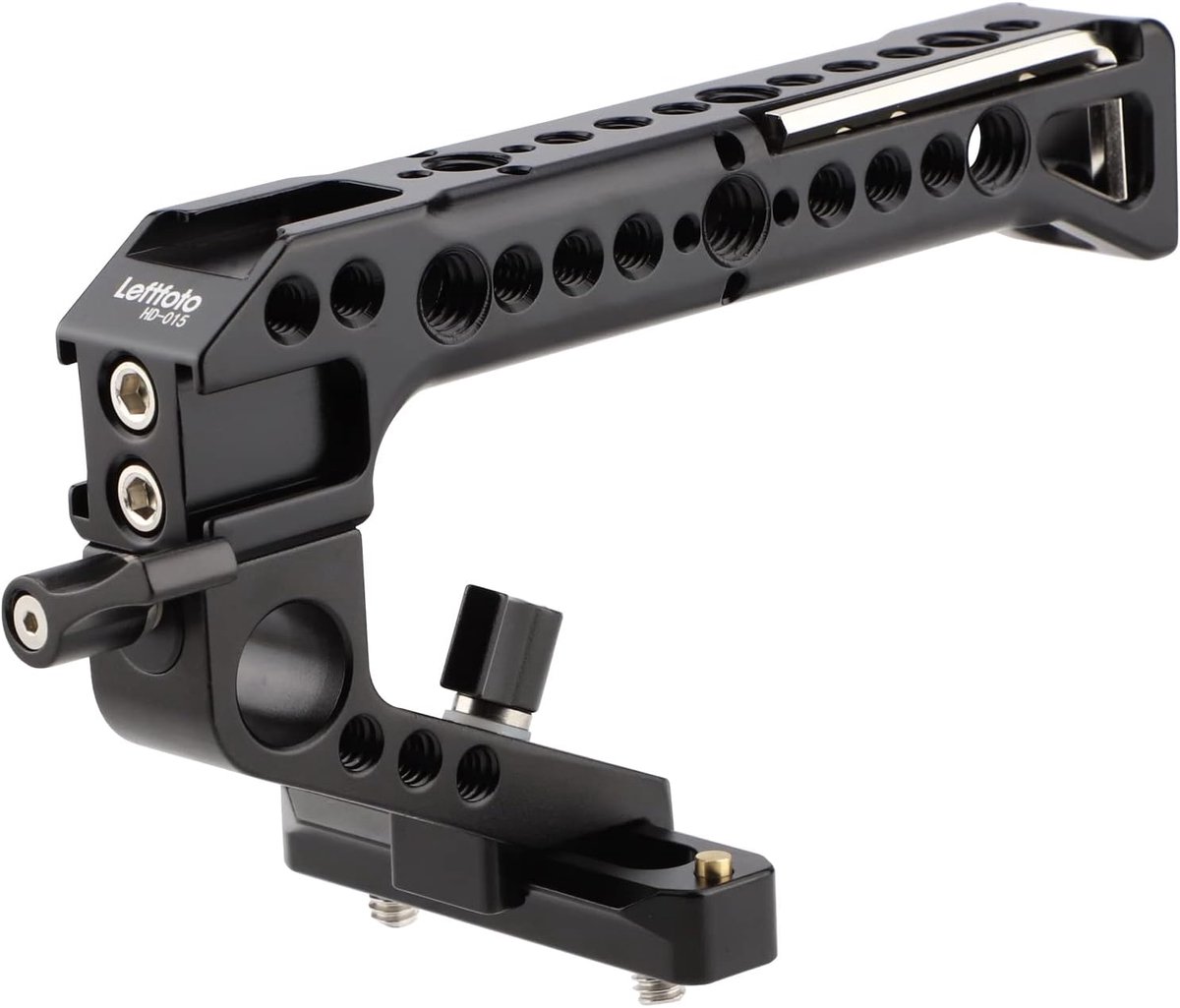 Camera Cage met Top Handle NATO Rail - 7mm NATO Rail - Snelle Ontkoppeling - Ideaal voor DSLR Camera - ShopVlot
