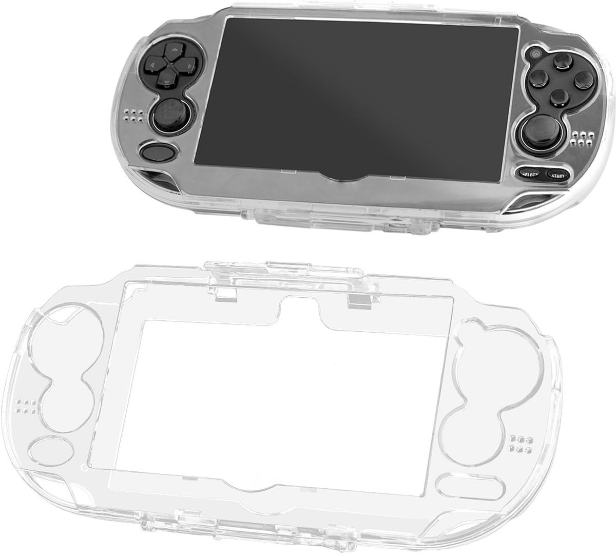 Beschermende hard case voor Sony PS Vita PSV 1000 - helder kristal - schokbestendig - optimale bescherming - ShopVlot