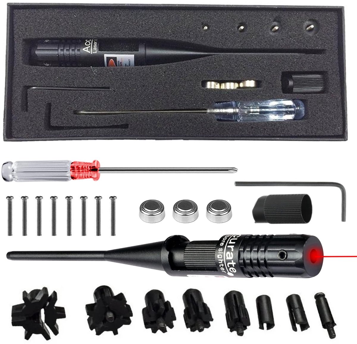 Boorvizierkit 22-50 kaliber - Aluminiumlegering - Lichtgewicht - Nauwkeurige kalibratie - ShopVlot