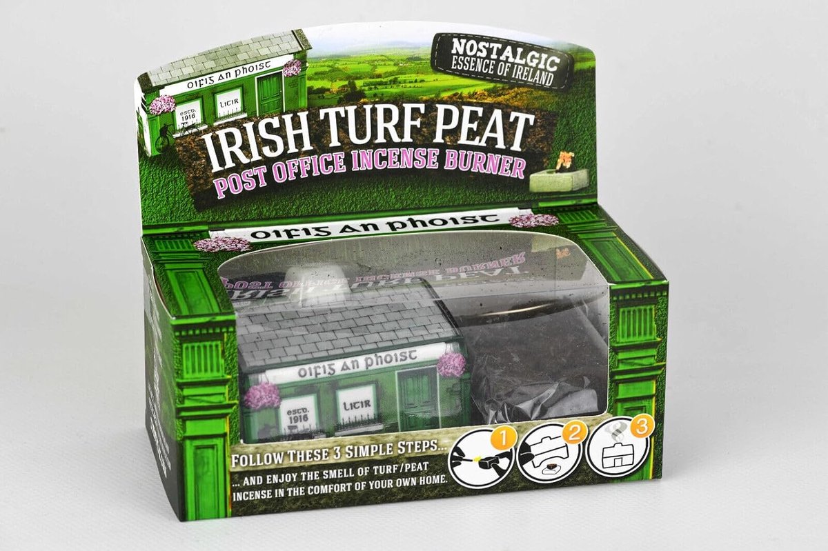 Incense burner set - Irish keramiek - met turf en leisteen - geniet van de geur van Ierland - ShopVlot