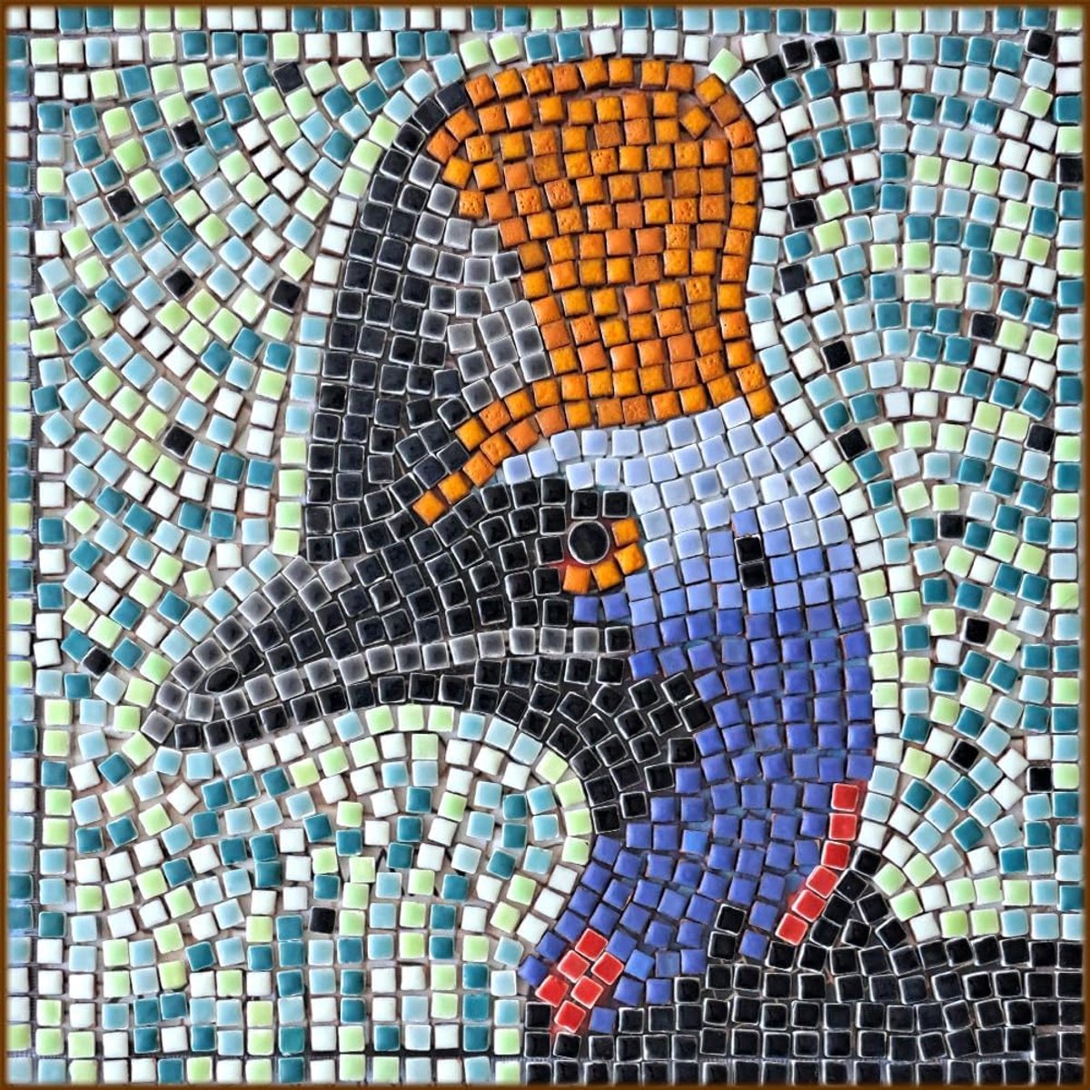 Mosaic set 20 x 20 cm - houten basis - 1500 tegels - eenvoudig creatief plezier - ShopVlot