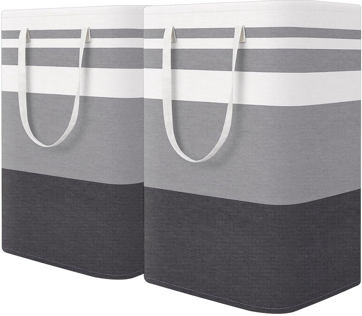 Wasmand 75L Opvouwbaar - Gradiënt Grijs - Grote Vuile Kleding Mand - Ideaal voor Slaapkamer - ShopVlot