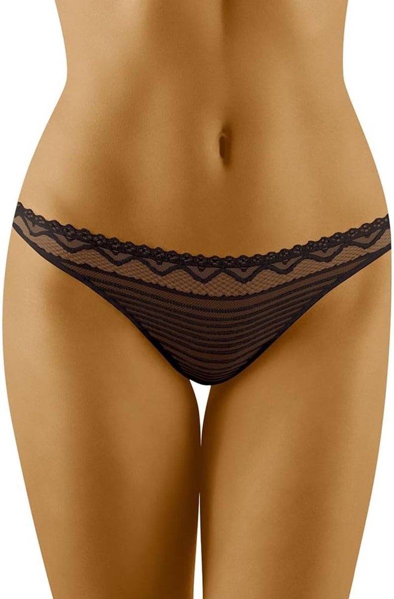 Dames Thong M - Zwart - Comfortabele pasvorm - Ideaal voor dagelijks gebruik - ShopVlot