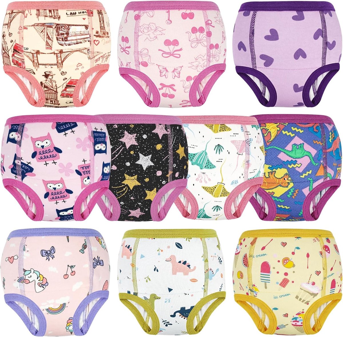 Potty training broekjes 10-pack - maat 150/8T - voor jongens en meisjes - helpt bij zindelijkheidstraining - SnelShoppen