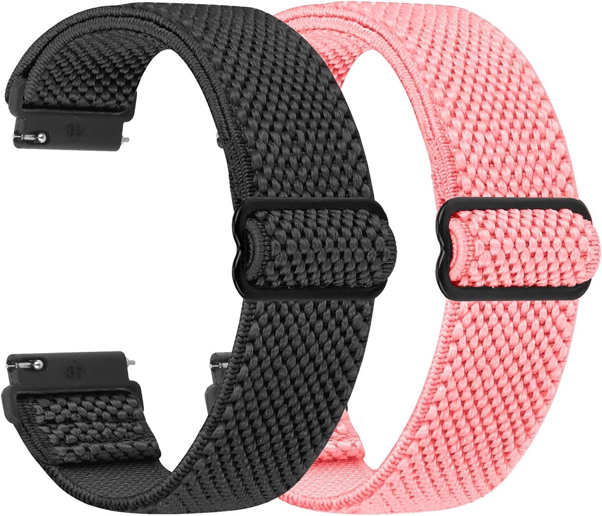 Horlogeband 18mm-24mm - verstelbare nylon - snelrelease - ideaal voor dagelijks gebruik - SnelShoppen