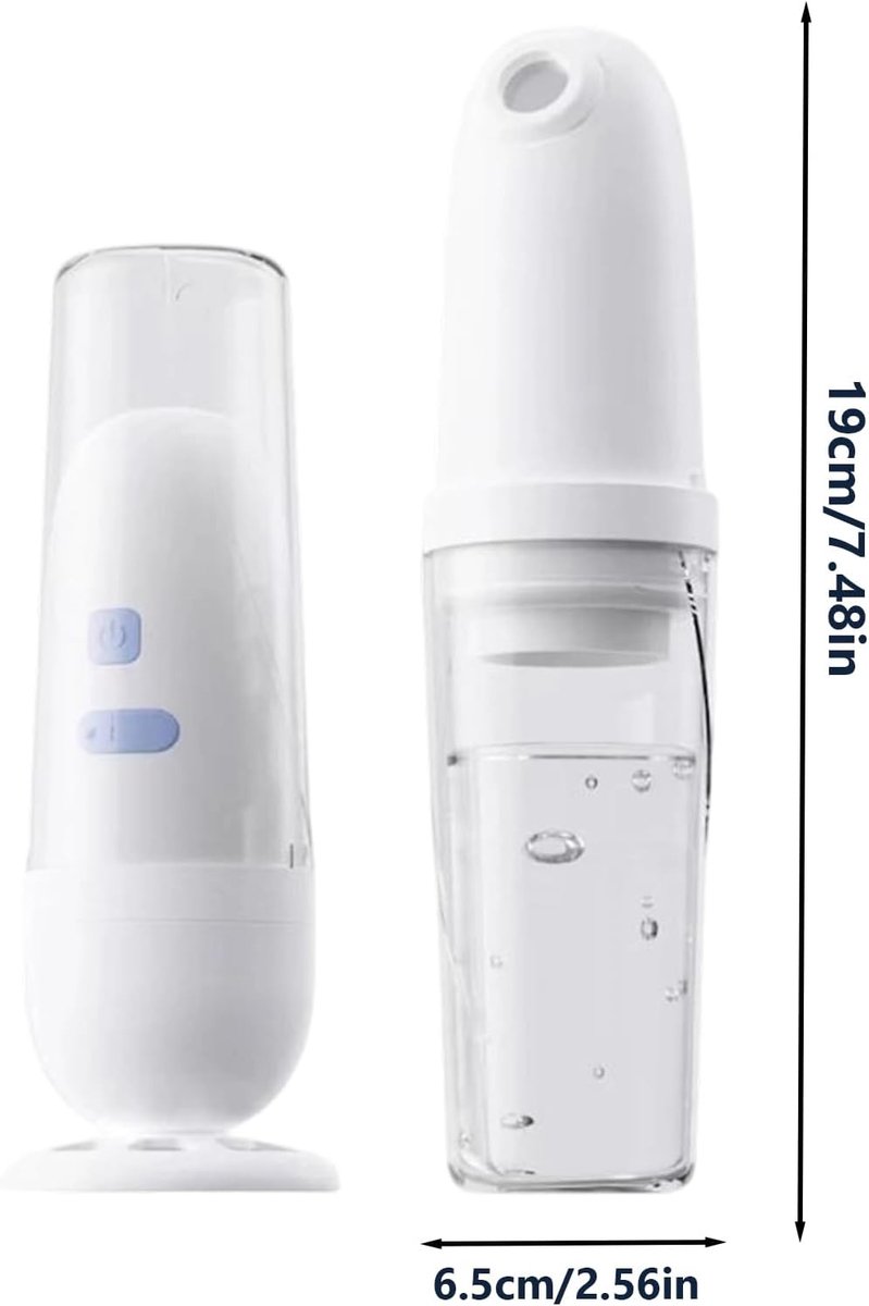 Draagbare Bidetdouche - Reisbidet Intieme Reiniger - Persoonlijke Hygiëne - USB Oplaadbaar - 19 x 6.5 x 6.5 cm - Wit